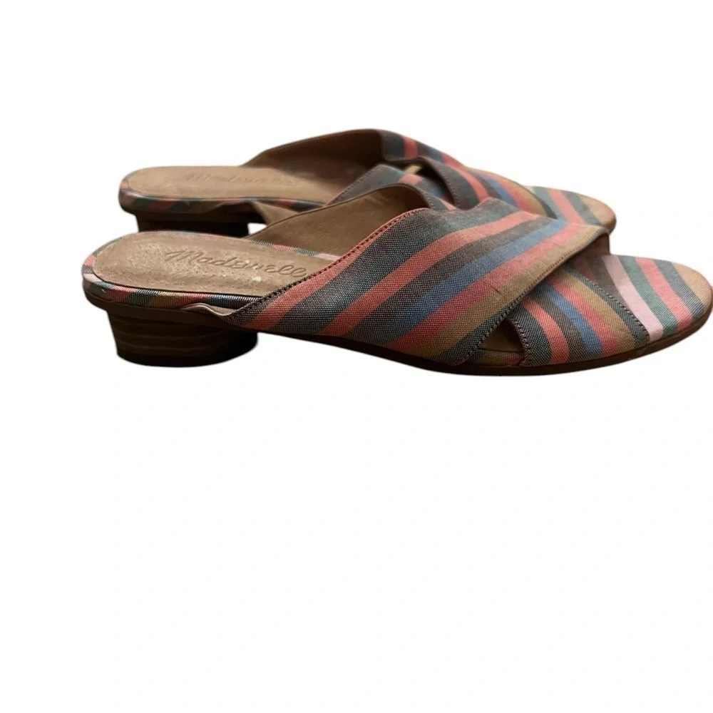 Madewell Women's Striped Sandals - Multicolor